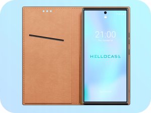 Hello Case Etui z Klapką do Samsung Galaxy S25 Ultra Magnetyczne Czarne 3