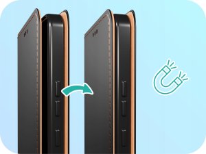 Hello Case Etui z Klapką do Samsung Galaxy S25 Ultra Magnetyczne Czarne 9