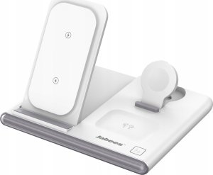 Jabees PowerGlow 4w1 Ładowarka QI na Telefon Smartwatch Słuchawki Lampa LED / Biały 4