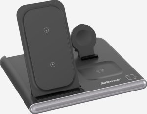 Jabees PowerGlow 4w1 Ładowarka QI na Telefon Smartwatch Słuchawki Lampa LED / Czarny 3
