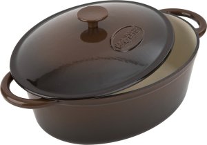 Naczynie żeliwne owalne (z pokrywą) "Gęsiarka" 6,5 L 3