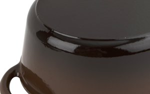 Naczynie żeliwne owalne (z pokrywą) "Gęsiarka" 6,5 L 5