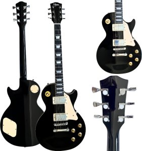 V-TONE VLP1 BK gitara elektryczna 4/4 Les Paul 39" HH czarna cutaway klucz imbusowy 5