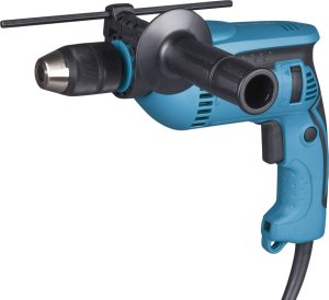 Electric impact drill MAKITA HP1641FJ, 680 W, 13 mm hand-tightened chuck, case, 1