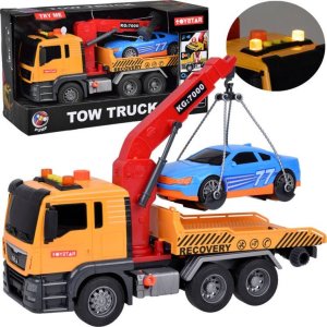 Zestaw Laweta + Auto Światło Dźwięk SUPER ruchomy HDS dźwig ZA5408 1