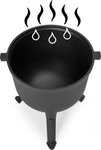 Kociołek żeliwny stojący 10L garnek myśliwski ognisko grill MultiGarden 4