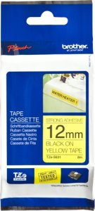 Brother | TZe-S631 Strong Adhesive Laminated Tape | Juodas on Geltona | TZe | 8 m | 1.2 cm 3