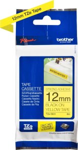 Brother | TZe-S631 Strong Adhesive Laminated Tape | Juodas on Geltona | TZe | 8 m | 1.2 cm 4