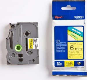 Brother | TZe-S631 Strong Adhesive Laminated Tape | Juodas on Geltona | TZe | 8 m | 1.2 cm 10