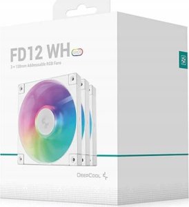 Wentylator Deepcool FD12 ARGB 3-pack biały (R-FD12-WHAPN3-G) 5