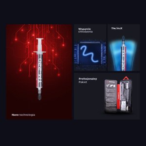 Pasta termoprzewodząca Rampage TM-220 2g (TM-220) 5