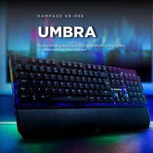 Klawiatura Rampage KB-R86 Umbra Kaicheng Blue (KB-R86BLACKBS) 8