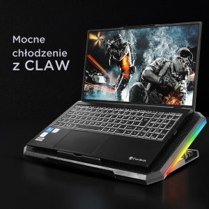 Rampage AD-RC12 GameZone Podstawka chłodząca pod laptop 5-17" RGB regulowana 14