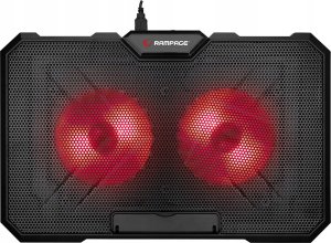 Rampage AD-RC12 GameZone Podstawka chłodząca pod laptop 5-17" RGB regulowana 3