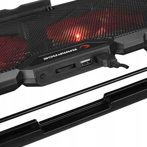 Rampage AD-RC12 GameZone Podstawka chłodząca pod laptop 5-17" RGB regulowana 6