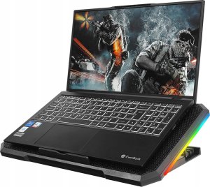 Rampage AD-RC12 GameZone Podstawka chłodząca pod laptop 5-17" RGB regulowana 7