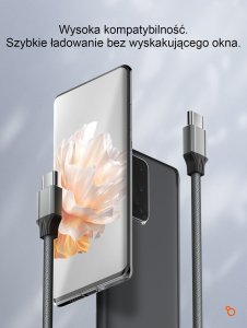 Beline Kabel 65W USB-C/USB-C 1m           czarny/black BLNCBC03 7