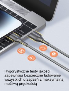 Beline Beline Kabel 25W USB-A/USB-C 2m           czarny/black BLNCBC02 4