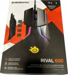SteelSeries Rival 600 Pelė žaidimams | SteelSeries | Dual system: 1st - TrueMove 3 Optinė 100-12000CPI; 2nd - Optinė Gylis Sensor; | Y 25