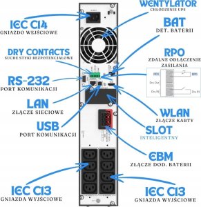 UPS PowerWalker VFI 1500 LICR IOT PF1 4