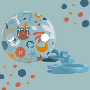 Forofis Klips do smoczka Forest niebieski 5