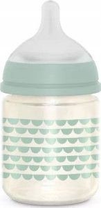Suavinex 307826-BUTELKA SZKLANA 120ML/SMOCZEK FIZJOLOGICZNY SX PRO WOLNY PRZEPŁYW/SOWA MIĘTOWA/BONHOMIA 2