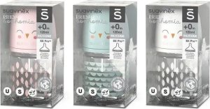 Suavinex 307826-BUTELKA SZKLANA 120ML/SMOCZEK FIZJOLOGICZNY SX PRO WOLNY PRZEPŁYW/SOWA MIĘTOWA/BONHOMIA 9