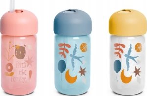 401205-BIDON NIEKAPEK Z                   RURKĄ/RÓŻOWY/340ML/SUAVINEX FOREST 2