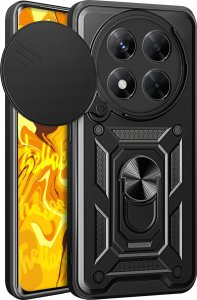 ETUI PANCERNE DO XIAOMI REDMI NOTE 14 PRO 5G CZARNE ARMOR HOLDER RING CASE 1