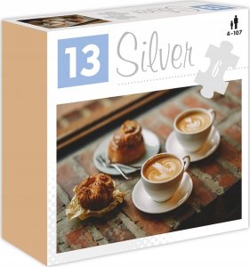 Alexander Silver Puzzle Kawa i ciastko 6 elementów 1