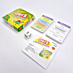 Alexander Quiz O dinozaurach kieszonkowa gra edukac.28683 3