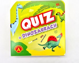Alexander Quiz O dinozaurach kieszonkowa gra edukac.28683 5