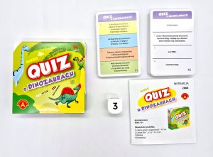 Alexander Quiz O dinozaurach kieszonkowa gra edukac.28683 7