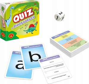 Alexander Quiz O dinozaurach kieszonkowa gra edukac.28683 8
