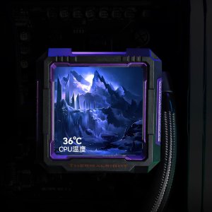 Chłodzenie wodne Thermalright Frozen Warframe Pro 360 ARGB Czarne 5