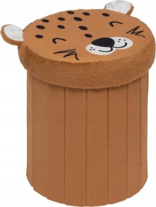 Pufa składana z miejscem na zabawki SMILE, Ø 30 cm 1
