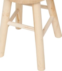 Atmosphera Drewniany stołek NYAR, Ø 28 cm 2