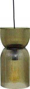 Lampa wisząca z zielonego szkła ANCEL, Ø 14 cm 1