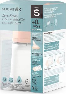 Nuby 304755-BUTELKA 180ML/SMOCZEK SILIKON WOLNY PRZEPŁYW/UZUPEŁNIENIE KARMIENIA PIERSIĄ/ZERO ZERO 14
