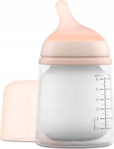 Nuby 304755-BUTELKA 180ML/SMOCZEK SILIKON WOLNY PRZEPŁYW/UZUPEŁNIENIE KARMIENIA PIERSIĄ/ZERO ZERO 16