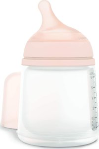 Nuby 304755-BUTELKA 180ML/SMOCZEK SILIKON WOLNY PRZEPŁYW/UZUPEŁNIENIE KARMIENIA PIERSIĄ/ZERO ZERO 2