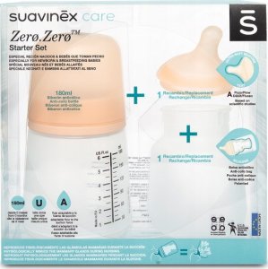 Nuby 304755-BUTELKA 180ML/SMOCZEK SILIKON WOLNY PRZEPŁYW/UZUPEŁNIENIE KARMIENIA PIERSIĄ/ZERO ZERO 10