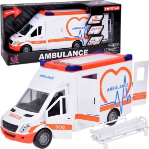 Karetka Pogotowie ratunkowe Otwierany Ambulans Dźwięk + światło ZA5217 1