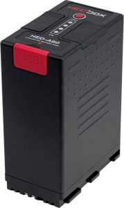 Li-Ion Battery pack 6700mAh for CANON BP-A; 2x D-Tap 14.4V / USB 5V, 4-LED Power Meter 1