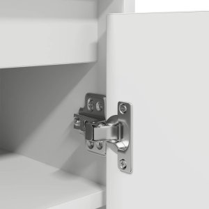 Szafka na buty Biała 29,5x34x76 cm Drewno klejone 11