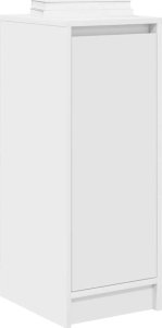 Szafka na buty Biała 29,5x34x76 cm Drewno klejone 4