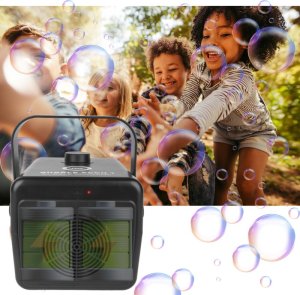 LIGHT4ME BUBBLE ACCU 1 akumulatorowa wytwornica baniek mydlanych 5000 mAh USB-C 10W 3