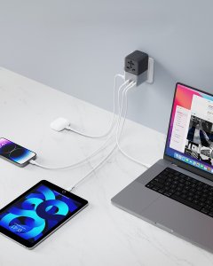 Ładowarka turystyczna AUKEY PA-TA09A GaN 100W USB 6