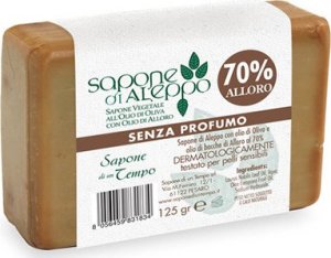 Mydło z Aleppo - Liść Laurowy 10% & Bursztyn 125 gr - SAPONE DI UN TEMPO 1