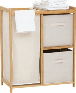 Regał bambusowy z koszem na pranie TIDY BOX i pojemnikami, 66 x 33,3 x 78,5 cm 7